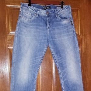 Silver Suki High Capri